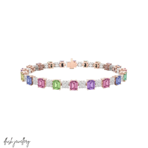 Flare Dazzle Fancy Sapphire Bracelet