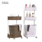 High Quality Utility Dirty Clothes Organizer Basket Plastic Laundry Basket With Handle