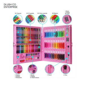 150 PCS Non-Toxic School Supplies 150PCS Student's Stationery Set 150PCS School Items Gift Set of 150 Stationery Items