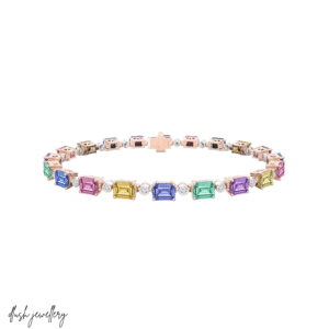 Flare Dazzle Fancy Sapphire Bracelet